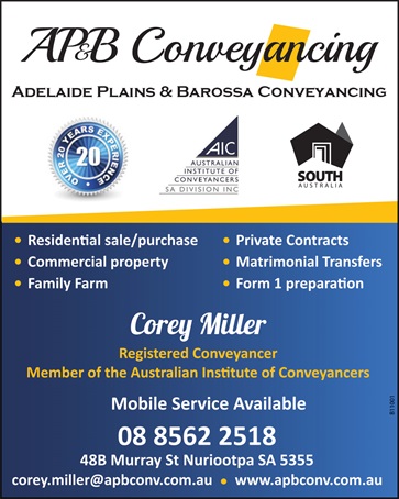 banner image for Adelaide Plains & Barossa Conveyancing